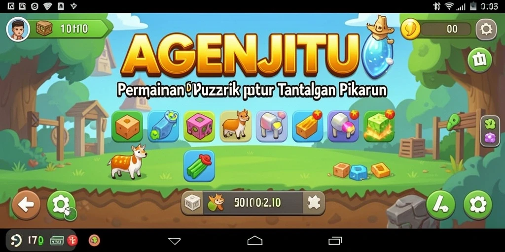 Tampilan gameplay AGENJITU yang menantang dan mengasyikkan.