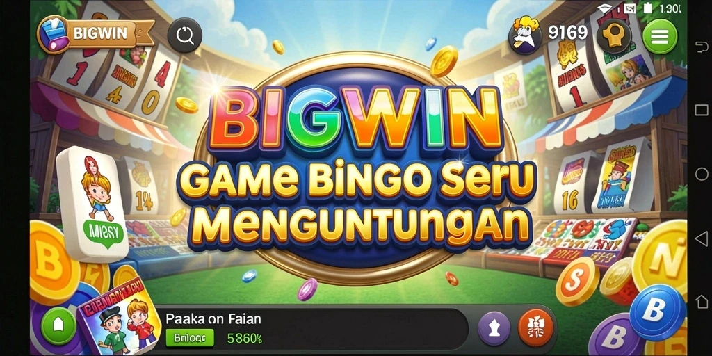 Tampilan gameplay Bingo yang seru dan interaktif di BIGWIN.