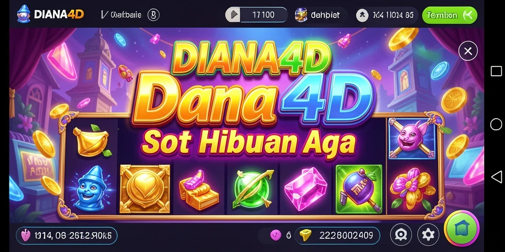Tampilan gameplay menarik dari DIANA4D dengan slot yang beragam.