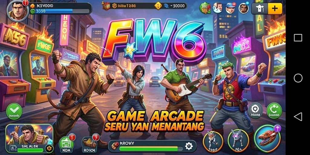 Tampilan gameplay dinamis dan penuh warna dari FW66.