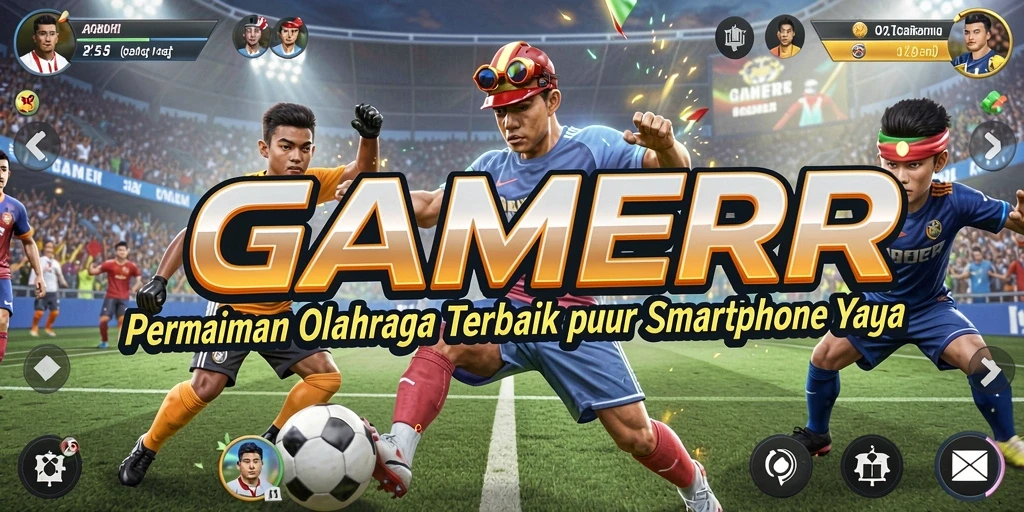 Screenshot gameplay GAMERP yang menampilkan aksi olahraga yang seru.