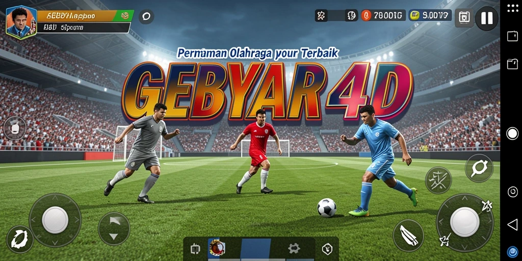 Tampilan gameplay GEBYAR4D yang seru dan interaktif dalam olahraga.