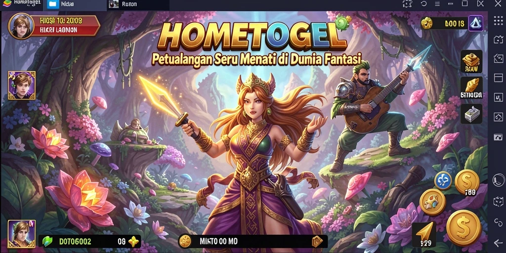 Tampilan gameplay HOMETOGEL yang memukau dan penuh tantangan.