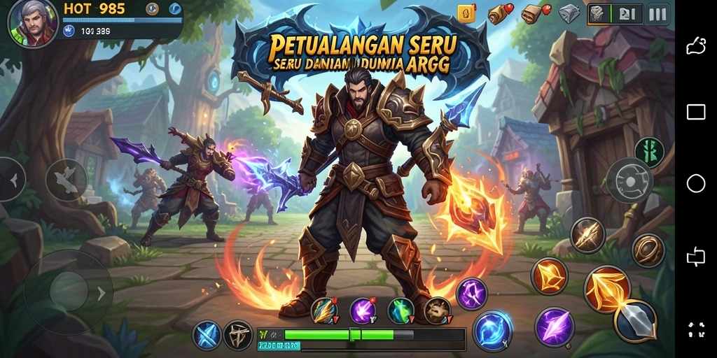 Tampilan gameplay ARPG yang menarik dan penuh aksi.