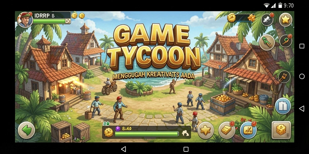 Tampilan gameplay Tycoon yang menarik dan menyenangkan.