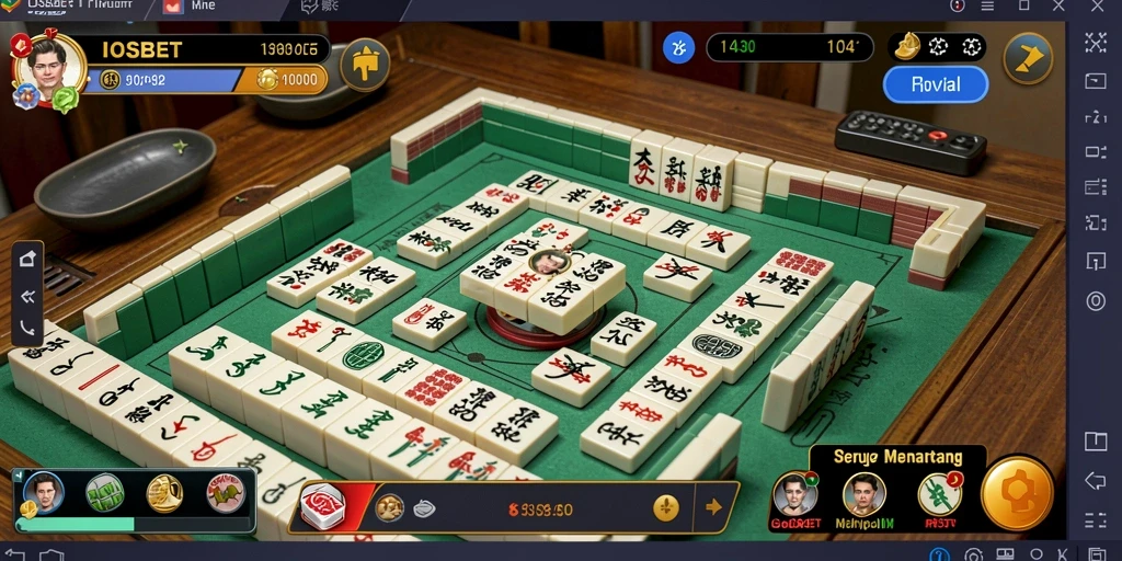 Tampilan gameplay Mahjong yang menarik dan menantang di IOSBET.