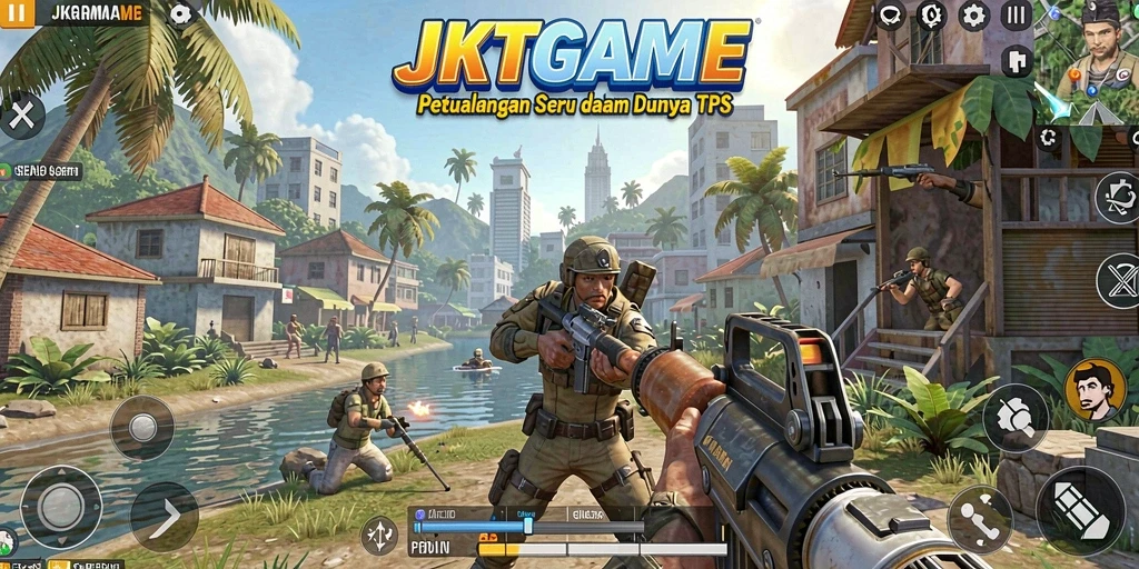 Screenshot gameplay JKTGAME yang menampilkan aksi pertarungan seru.