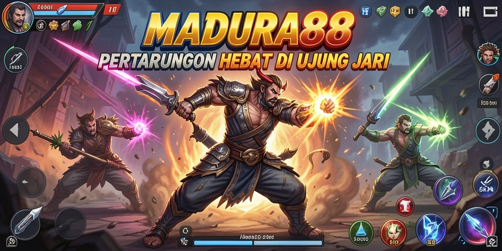 Tampilan aksi pertarungan seru dalam MADURA88