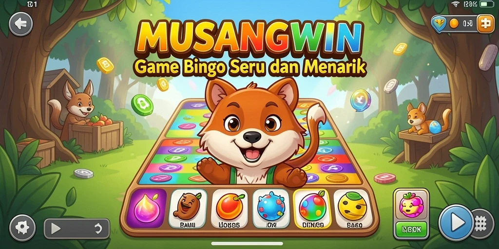 Tampilan menarik dari gameplay <strong>Bingo</strong> di MUSANGWIN yang seru.