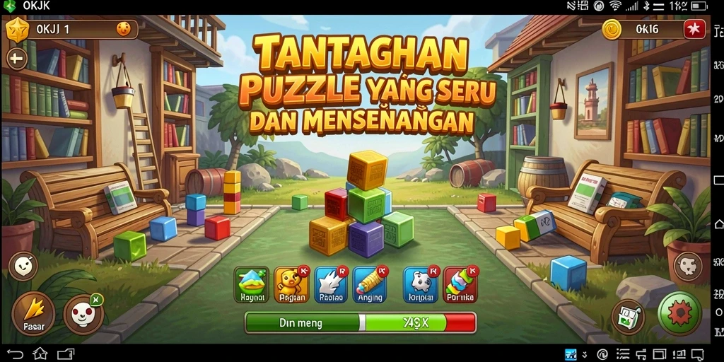 Tampilan gameplay OKJK yang mengasyikkan dan menantang.