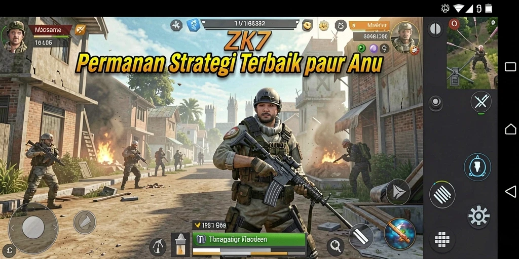 Tampilan gameplay ZK7 yang menegangkan dan strategis.